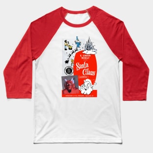 Santa Clause Vs The Devil Baseball T-Shirt